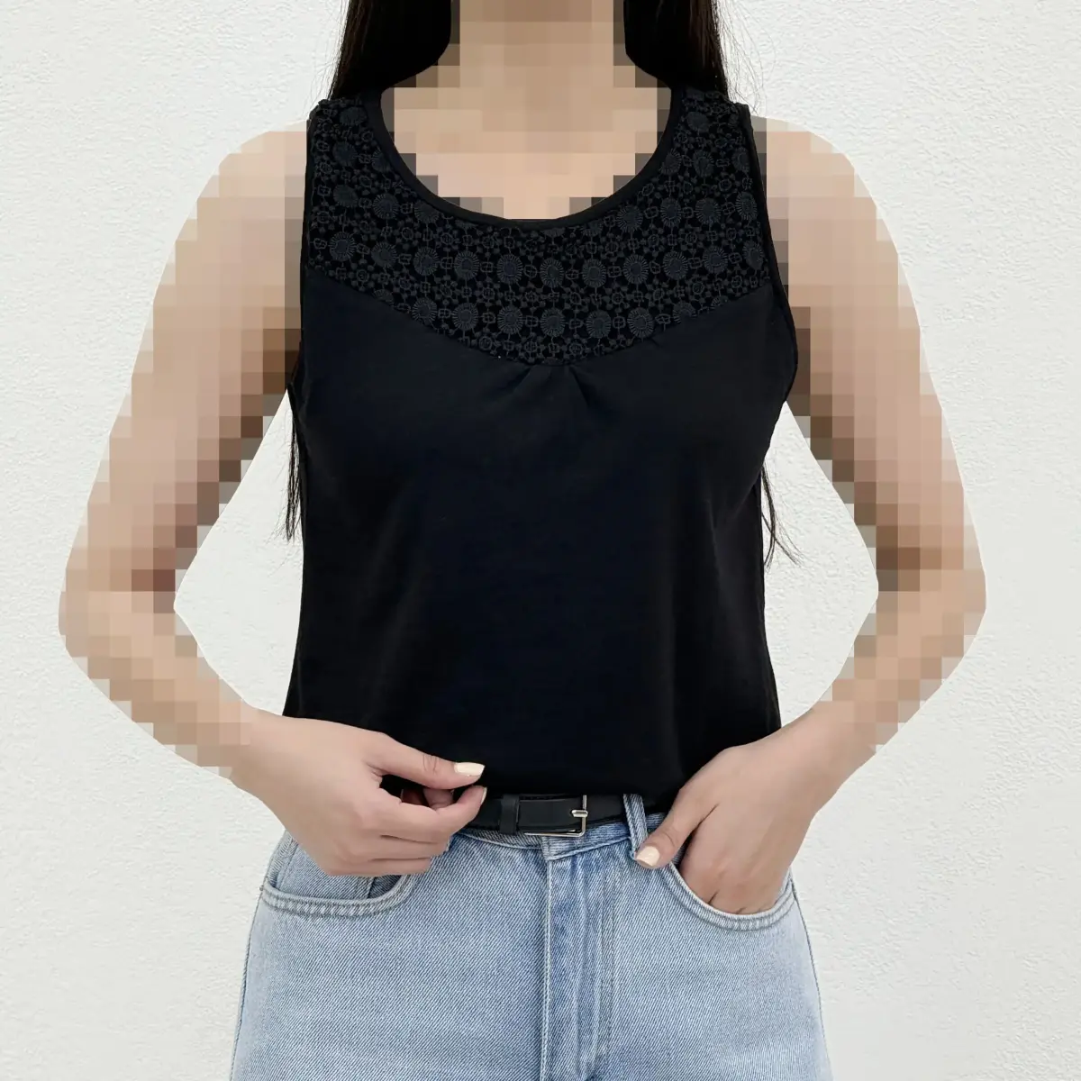 تاپ زنانه حلقه ای یقه گیپوری | آی بولک