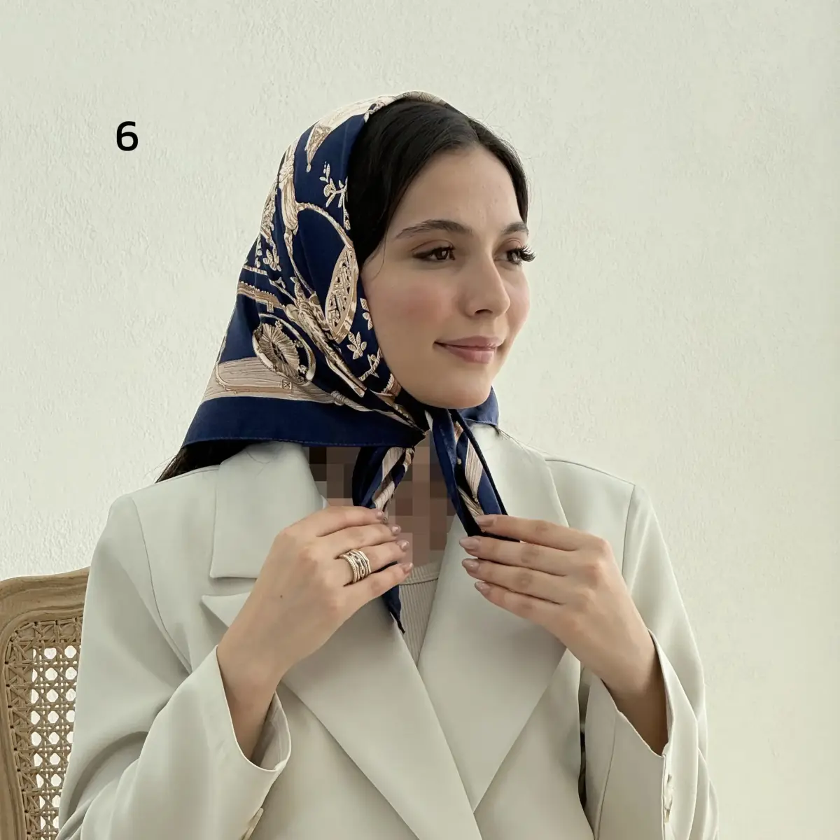 مینی اسکارف زنانه طرح زنجیری | آی بولک