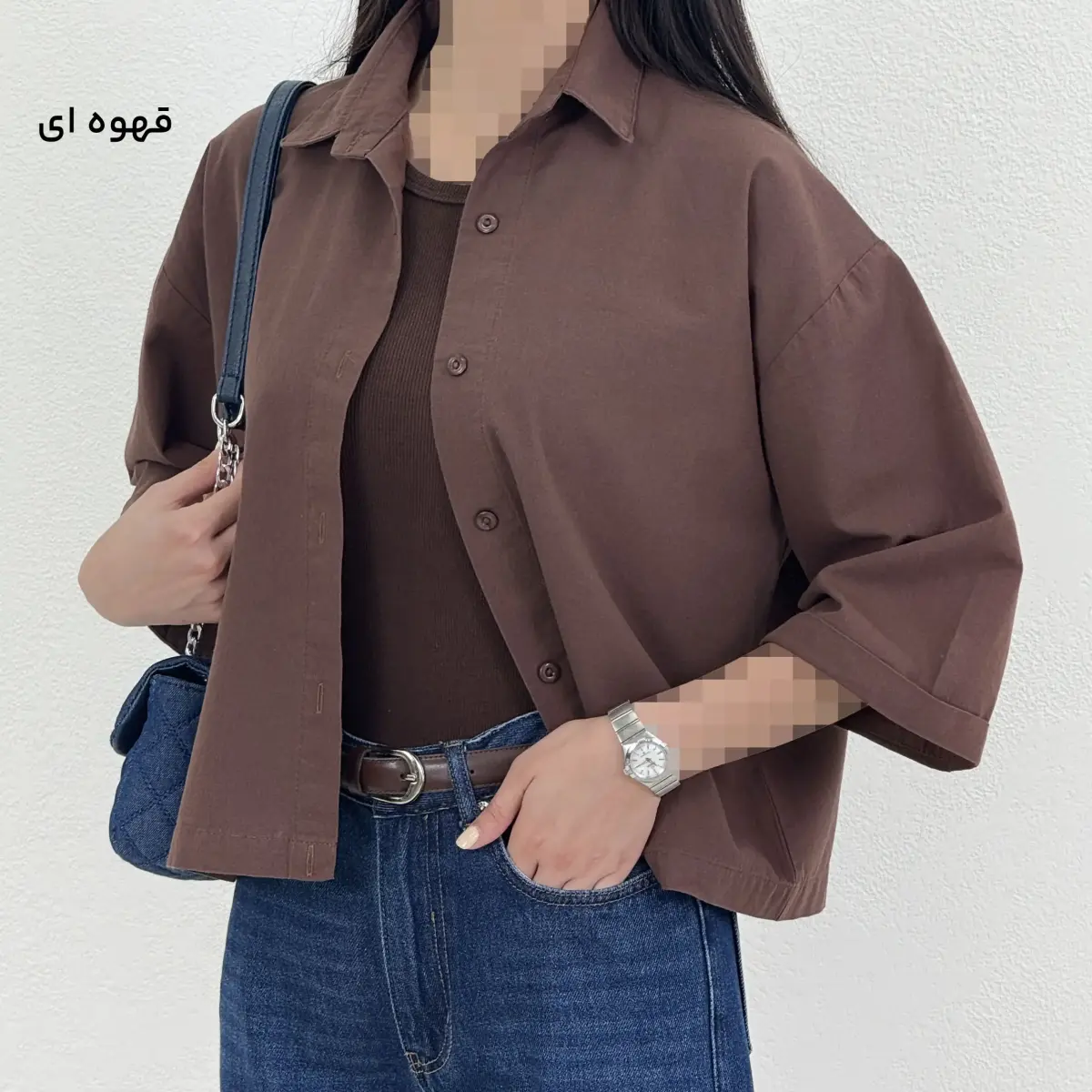 شومیز زنانه باکسی HIRO | آی بولک