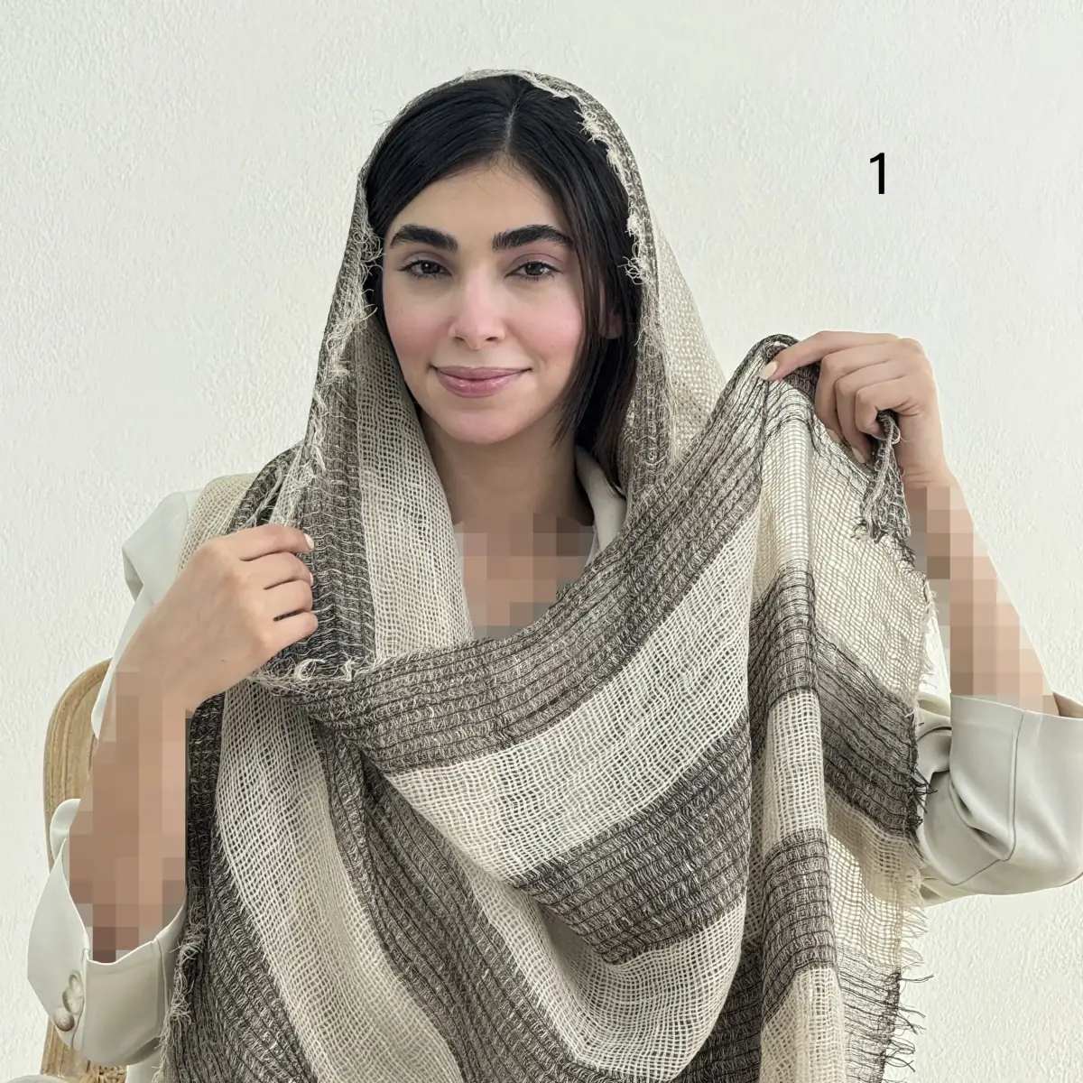 شال زنانه حصیری ایتالیایی | آی بولک