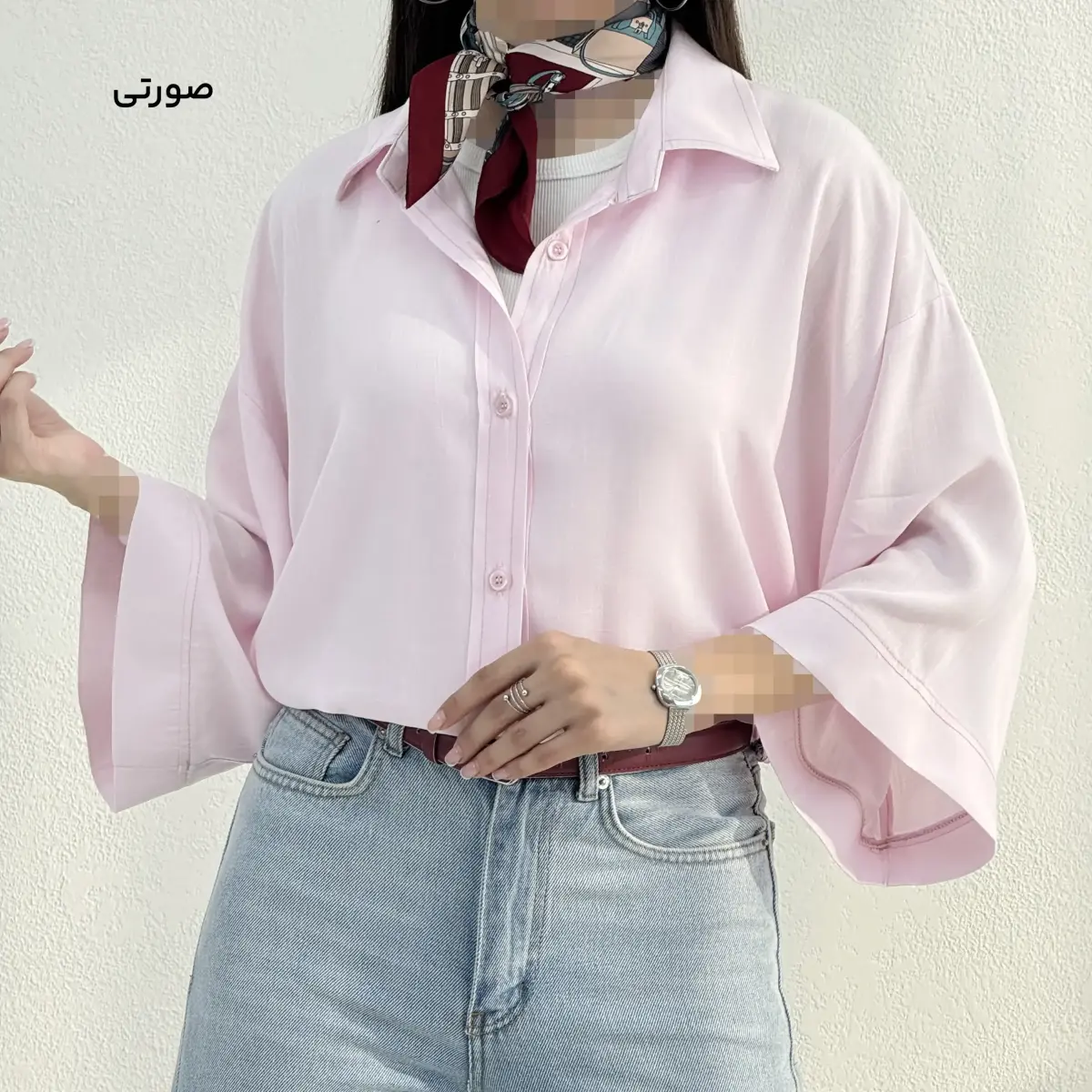 شومیز زنانه باکسی لینن | آی بولک