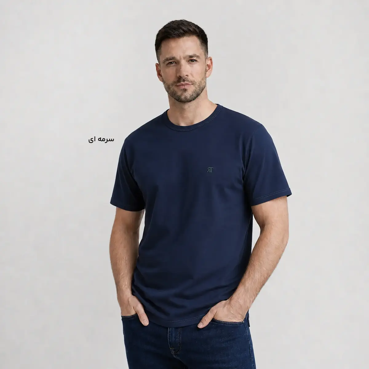 تیشرت مردانه نخ و پنبه بیسیک | آی بولک