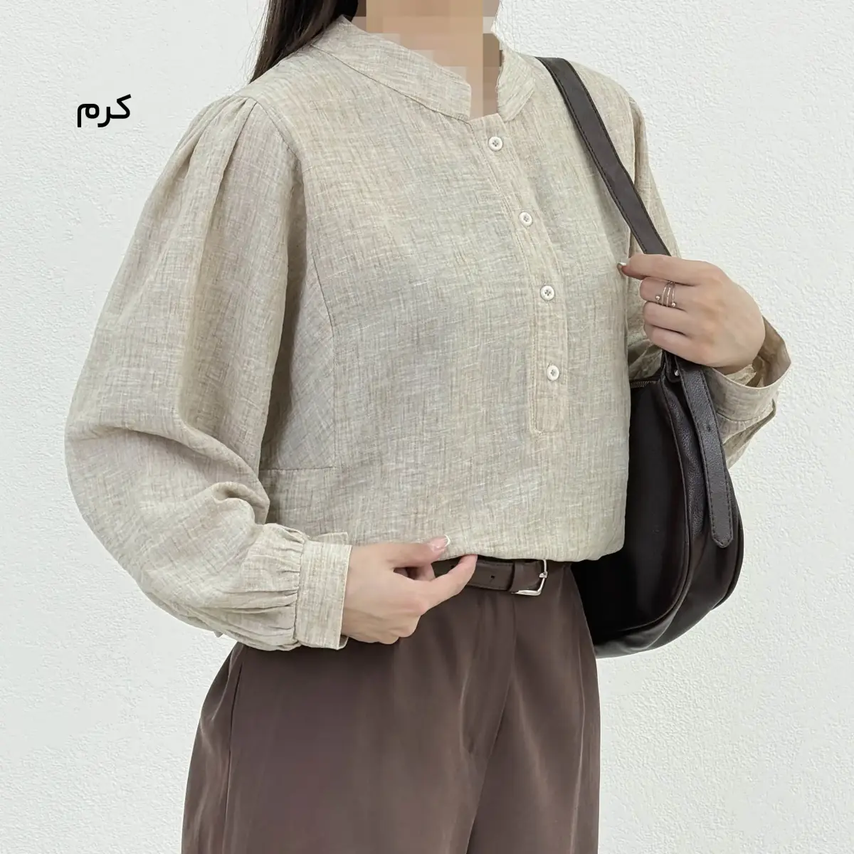 تونیک زنانه لینن جلو بسته | آی بولک