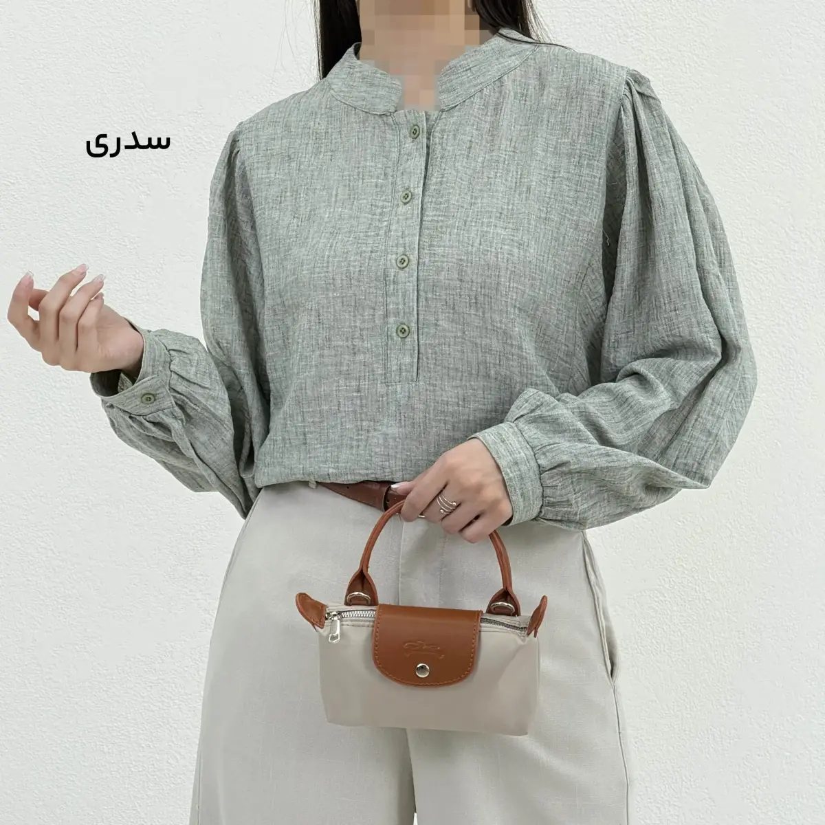 تونیک زنانه لینن جلو بسته | آی بولک