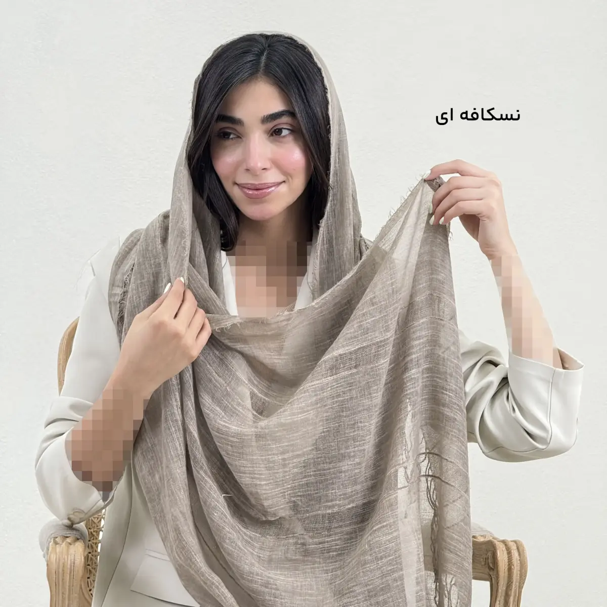 شال زنانه لینن زوما بلا | آی بولک