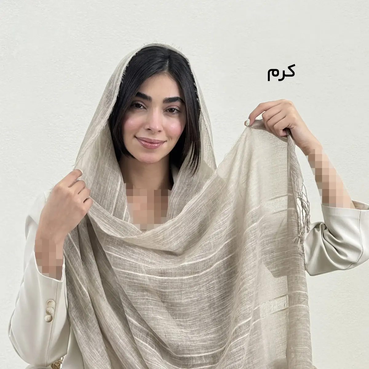 شال زنانه لینن زوما بلا | آی بولک