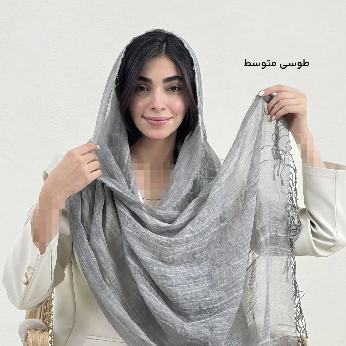شال زنانه لینن زوما بلا | آی بولک