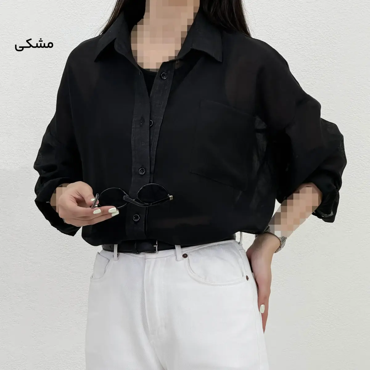 شومیز زنانه پری یقه مردانه | آی بولک
