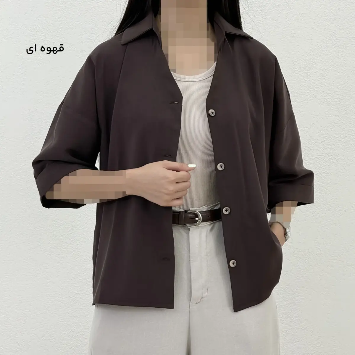 شومیز زنانه سیلک مودال VESTA | آی بولک