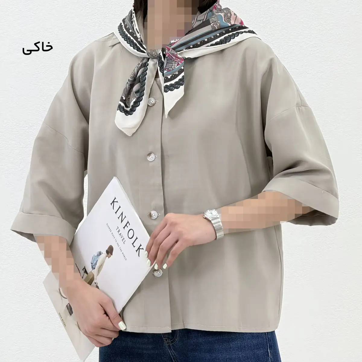 شومیز زنانه سیلک مودال VESTA | آی بولک