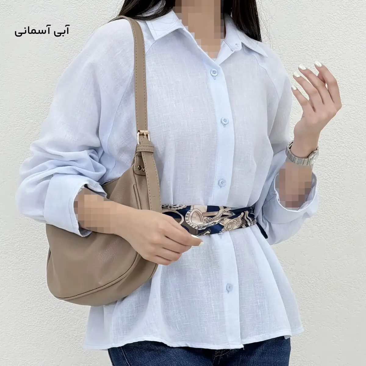 شومیز زنانه لینن آستین رگلان | آی بولک