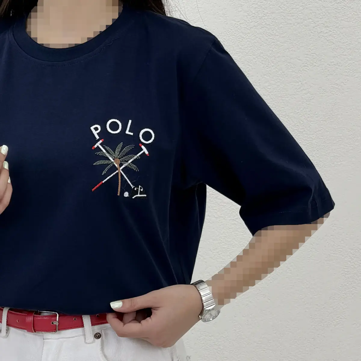 تیشرت زنانه یقه گرد polo | آی بولک