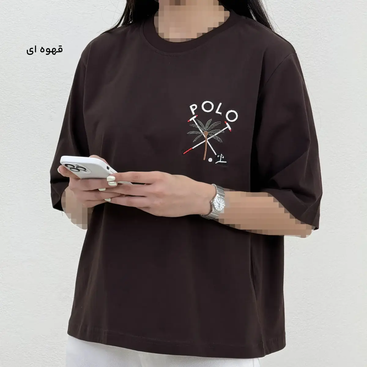 تیشرت زنانه یقه گرد polo | آی بولک