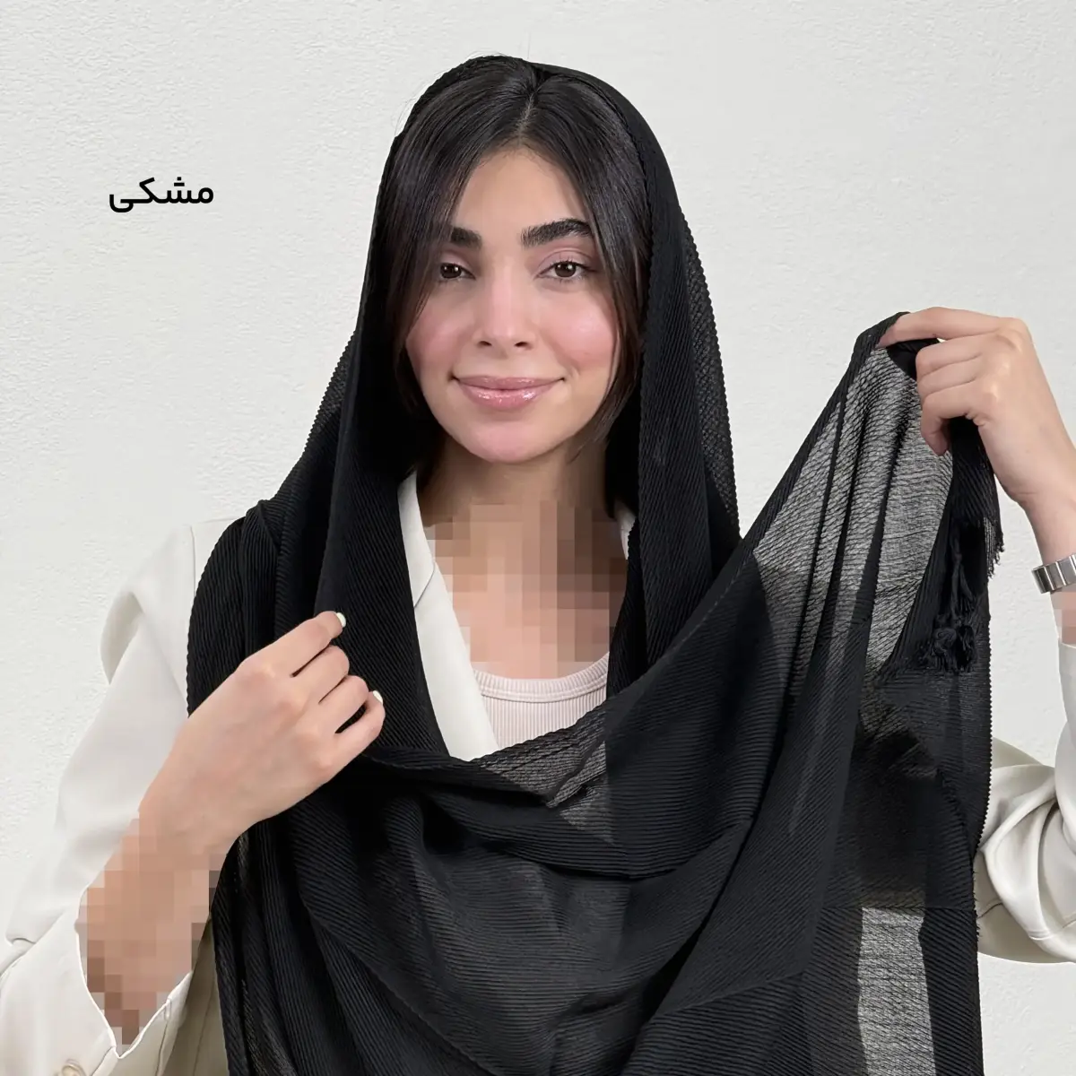 شال زنانه پلیسه برشکا | آی بولک