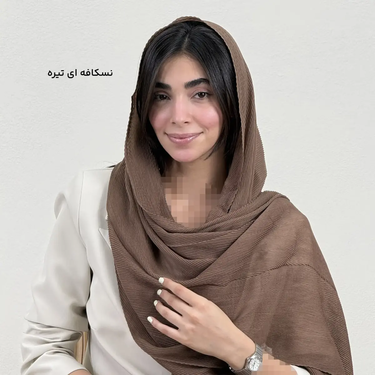 شال زنانه پلیسه برشکا | آی بولک