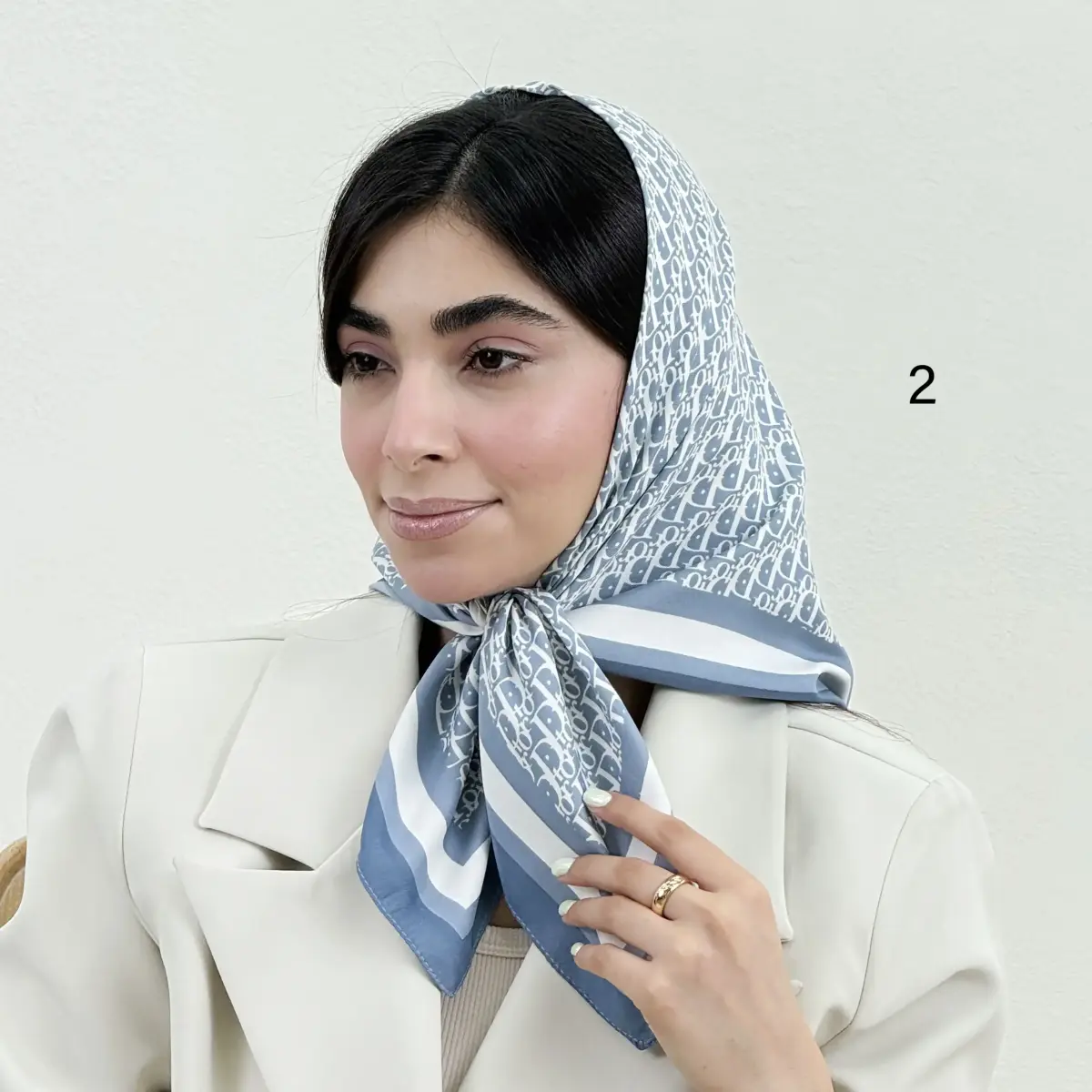 مینی اسکارف زنانه ساتن دیور | آی بولک