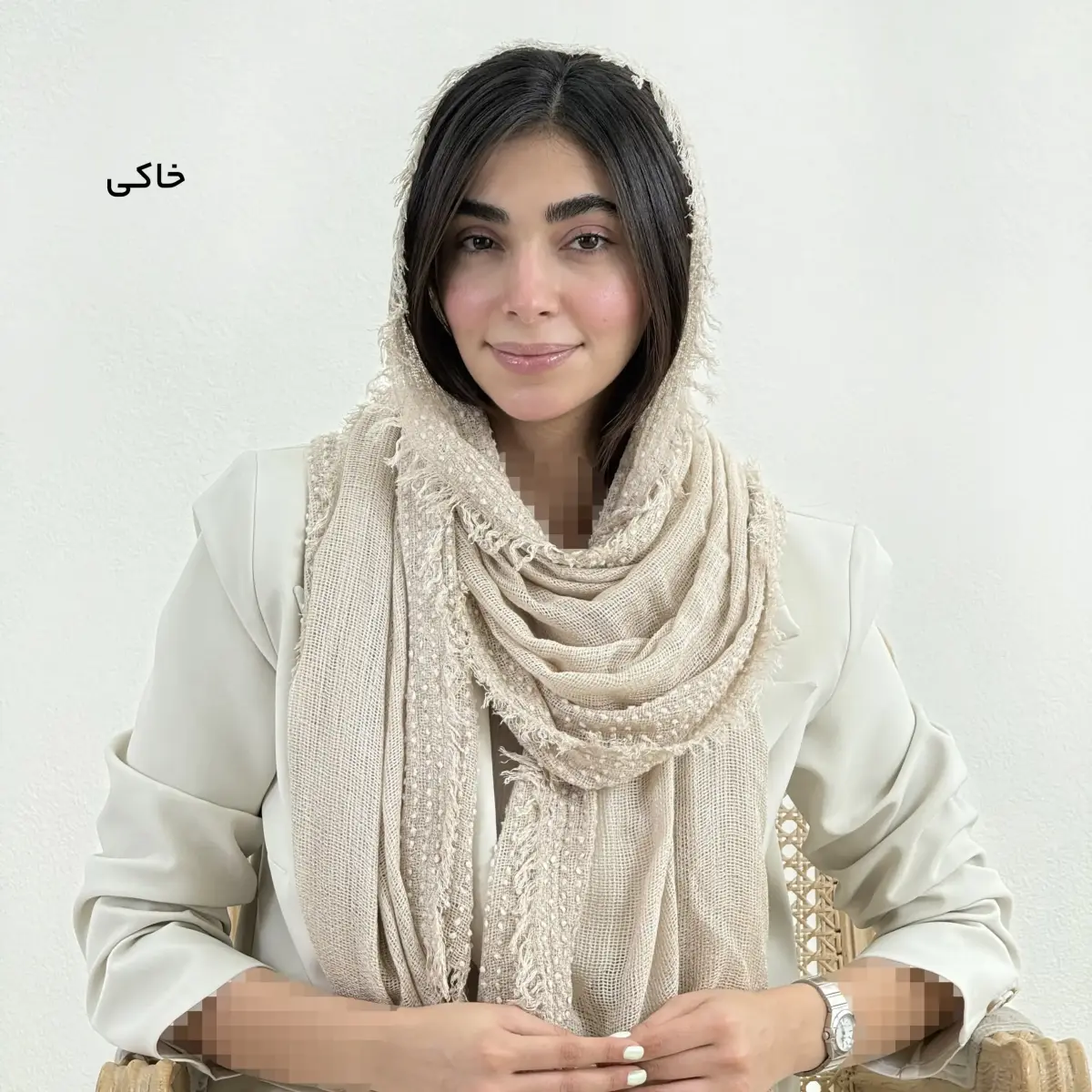 شال زنانه لینن کنفی | آی بولک