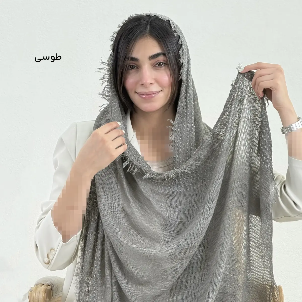 شال زنانه لینن کنفی | آی بولک