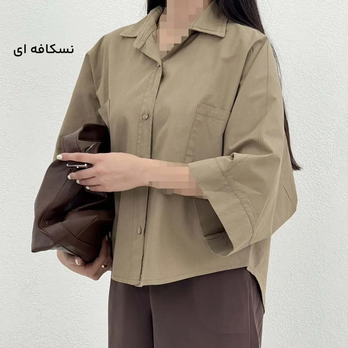 شومیز زنانه باکسی لینن رنگی | آی بولک
