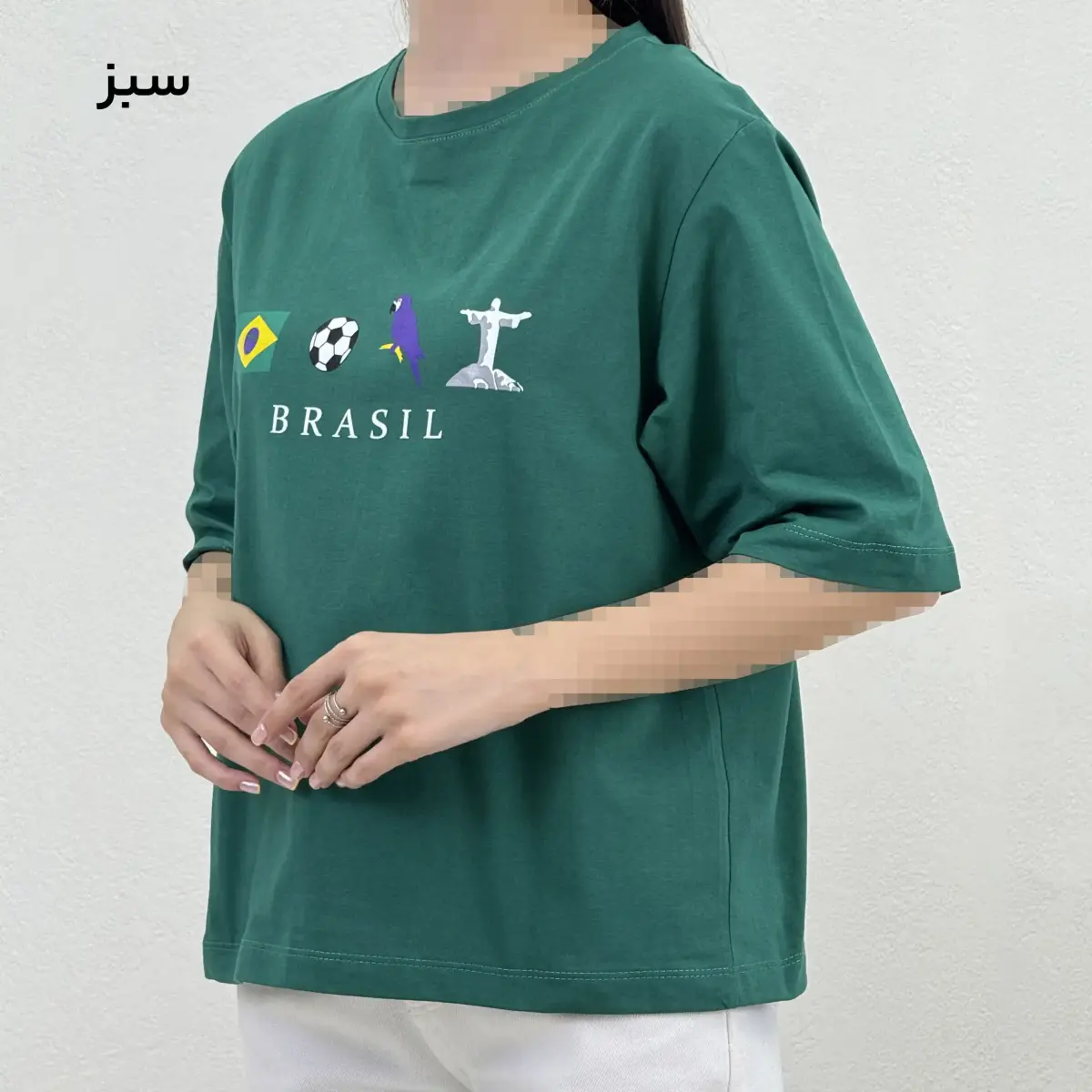 تیشرت زنانه یقه گرد برزیل | آی بولک
