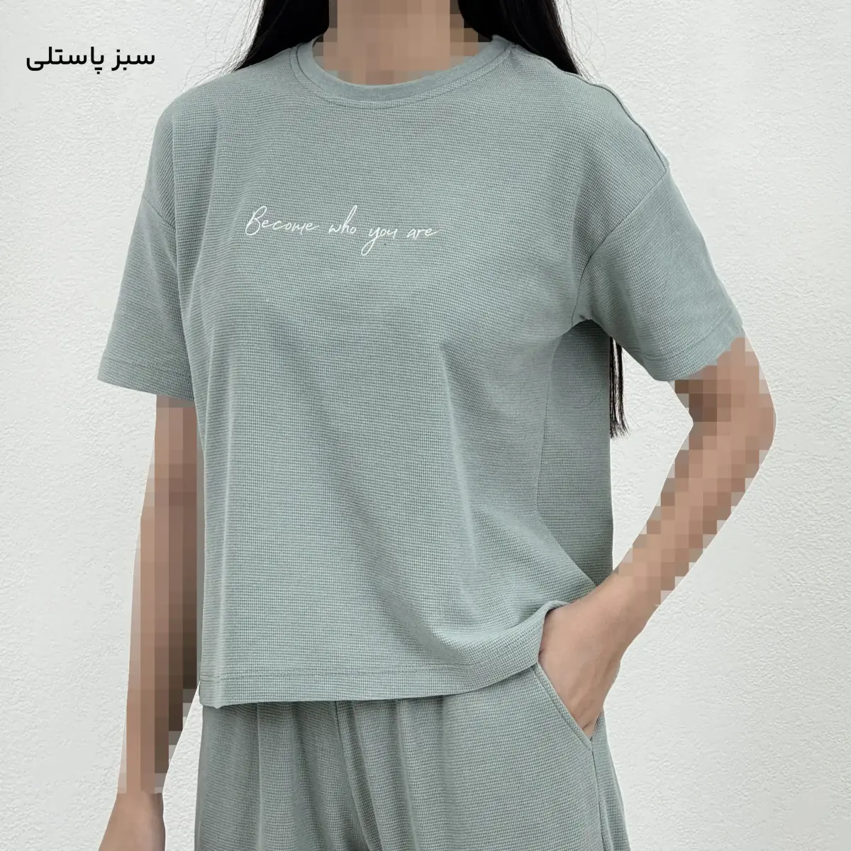 تیشرت زنانه یقه گرد بیسکویتی | آی بولک