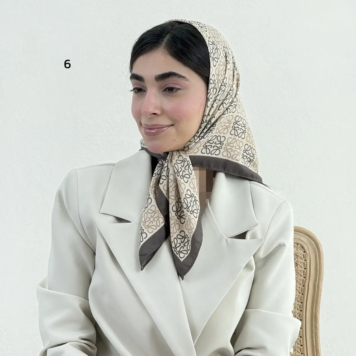 مینی اسکارف زنانه تویل طرحدار | آی بولک
