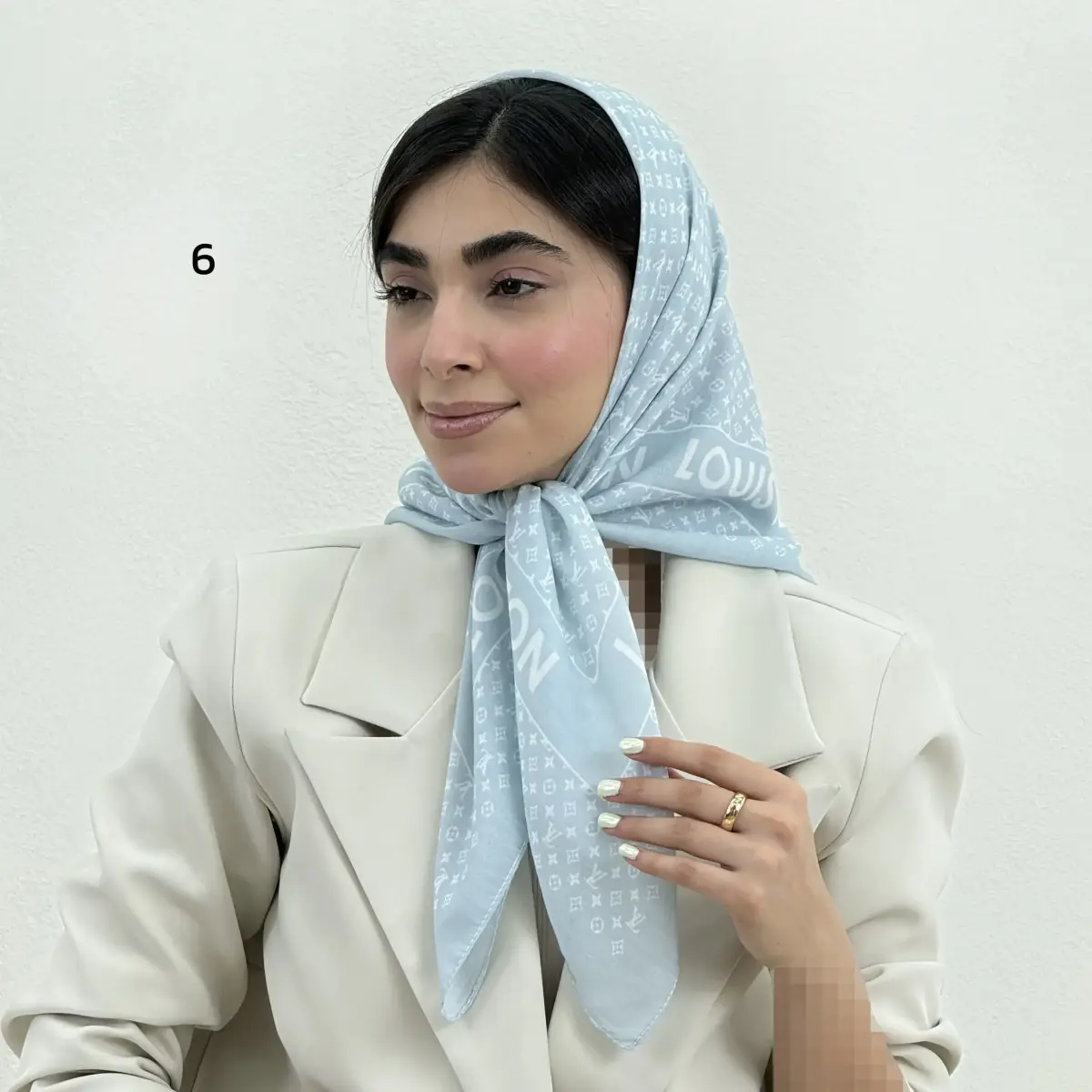 مینی اسکارف زنانه طرحدار نخی | آی بولک