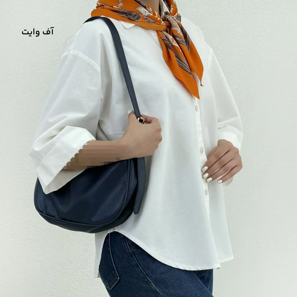 شومیز زنانه لینن آستین سه ربع | آی بولک