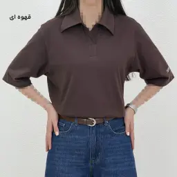 پولوشرت زنانه یقه شکاری classic | آی بولک