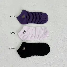 جوراب زنانه مچی تدی رنگی رنگی | آی بولک