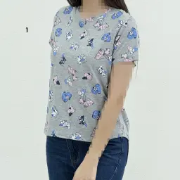 تیشرت زنانه نخ و پنبه میکس | آی بولک