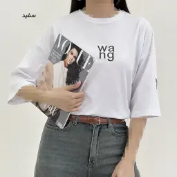 تیشرت زنانه باکسی wa ng | آی بولک
