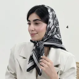 مینی اسکارف زنانه نخی طرحدار | آی بولک