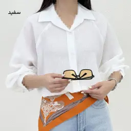 شومیز زنانه لینن آستین رگلان | آی بولک