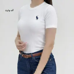 تیشرت زنانه یقه گرد گلدوزی پولو | آی بولک