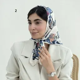 مینی اسکارف زنانه تویل طرحدار | آی بولک