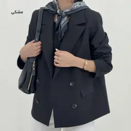 کت زنانه کلاسیک چهار دکمه کرپ | آی بولک