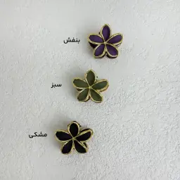 کلیپس زنانه گل طلایی | آی بولک