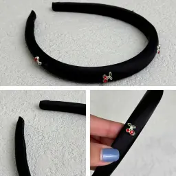 تل سر زنانه ساتن آلبالو | آی بولک