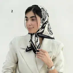 مینی اسکارف زنانه چنل گل تویل | آی بولک