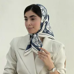 مینی اسکارف زنانه چنل گل تویل | آی بولک