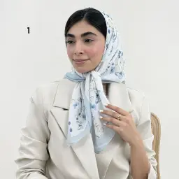 مینی اسکارف زنانه طرحدار نخی | آی بولک