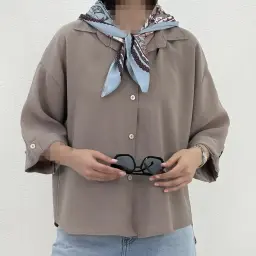 شومیز زنانه سیلک آستین دوبل | آی بولک