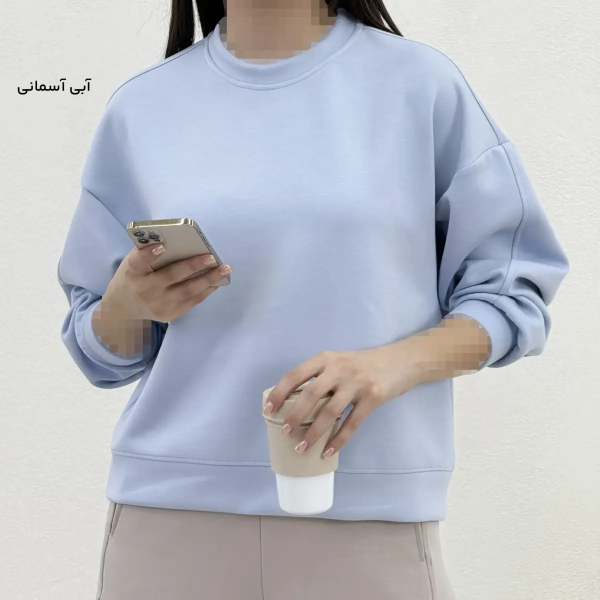 بلوز زنانه یقه گرد اویشو | آی بولک