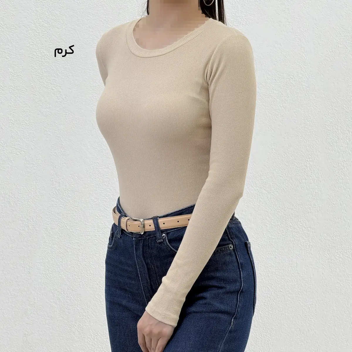 بادی کبریتی زنانه یقه گرد | آی بولک