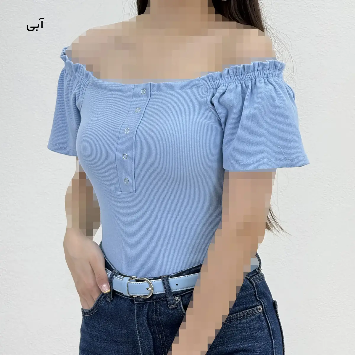 بادی زنانه کبریتی آستین پفی | آی بولک