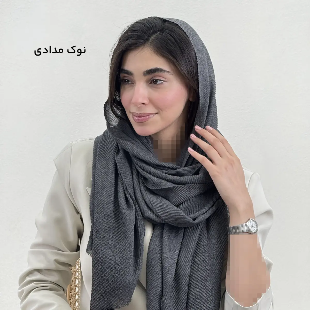 شال زنانه پلیسه کارملا | آی بولک