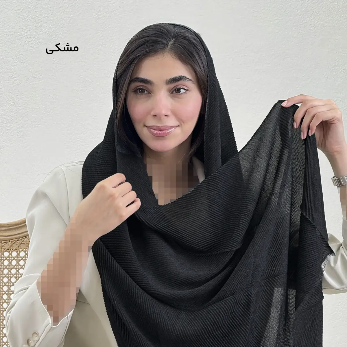 شال زنانه پلیسه کارملا | آی بولک