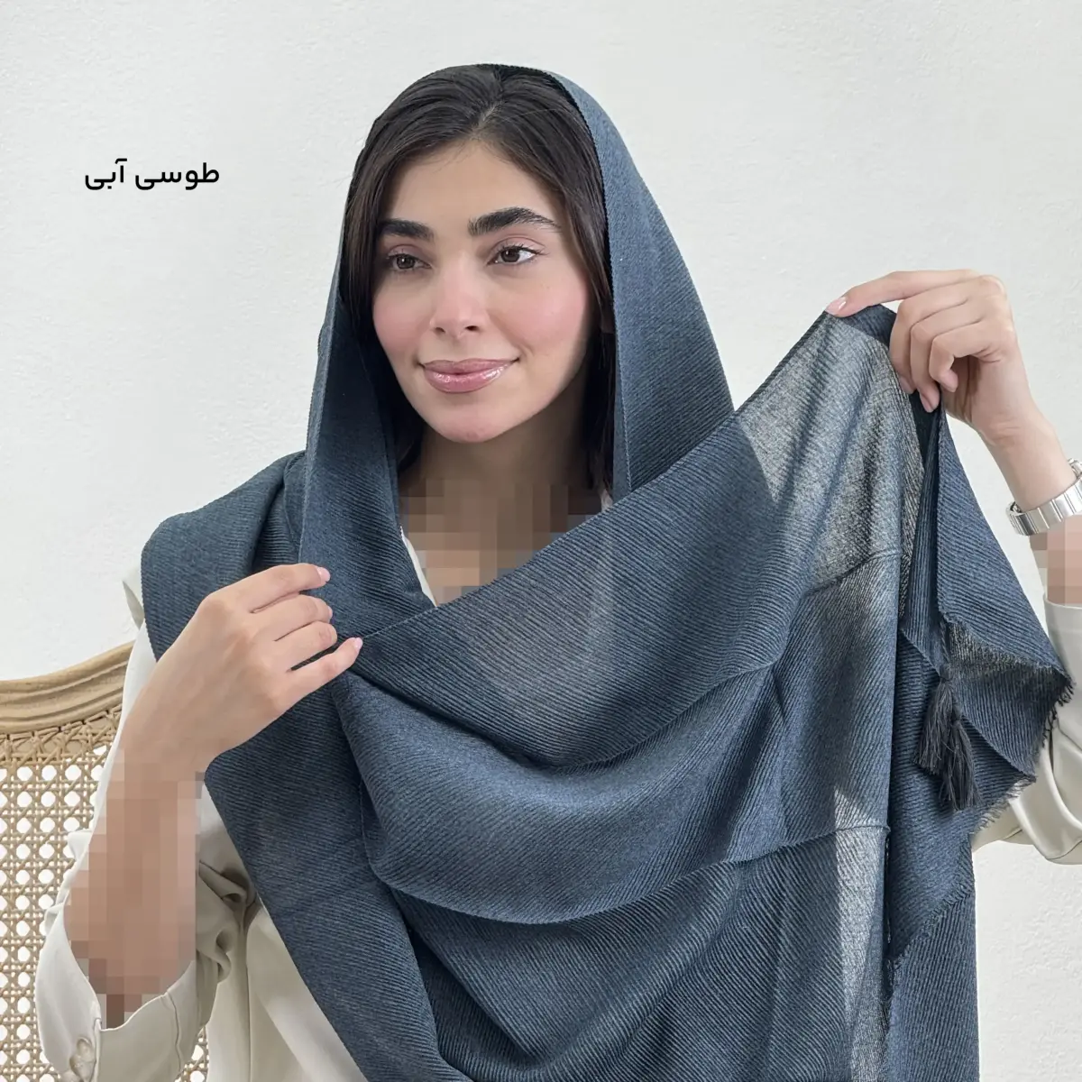 شال زنانه پلیسه کارملا | آی بولک