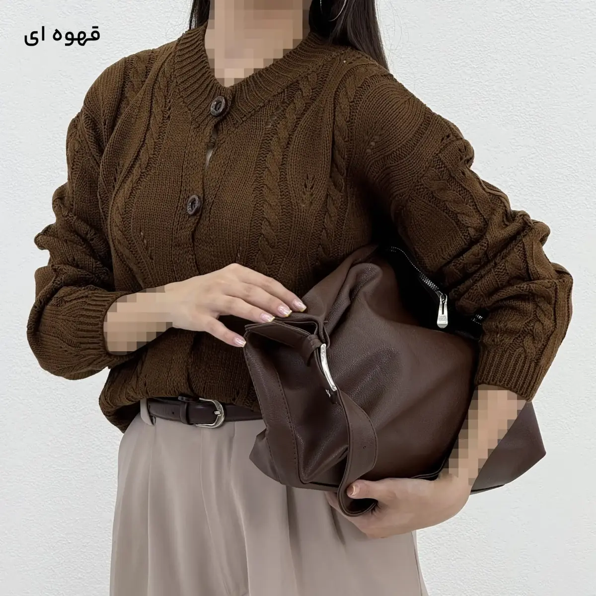 کاردیگان زنانه جلو دکمه پیچ‌دار | آی بولک